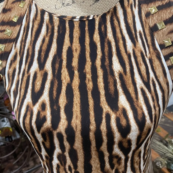MICHAEL Michael Kors Animal Print Maxi Dress Size Medium - Picture 2 of 13
